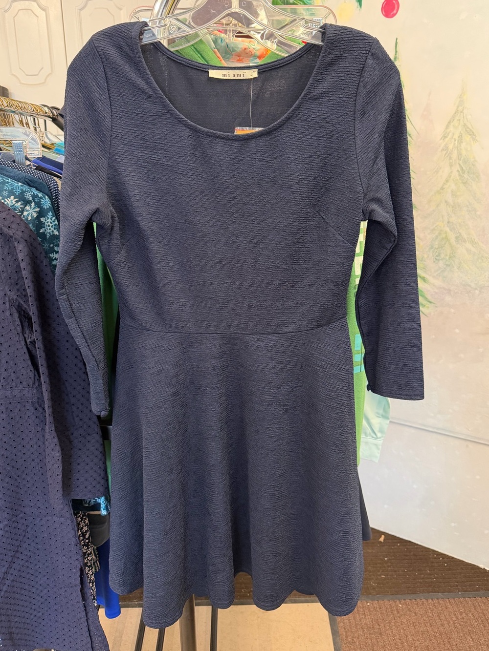 NWT Francesca's Solid Navy Cocktail Dress